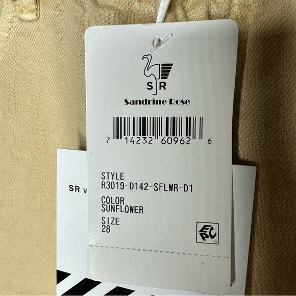 SANDRINE ROSE Short Shorts Sunflower NWT in Size 28 - Picture 5 of 8